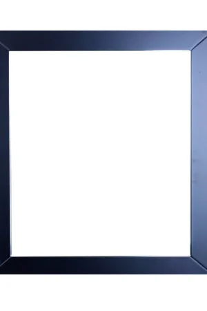 Editor’s Pick Eviva Aberdeen 30" x 30" Espresso Framed Bathroom Wall-Mounted Mirror