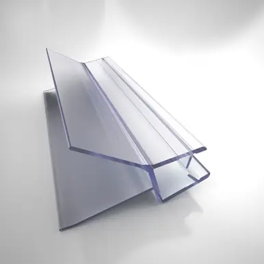 Buy Online Dreamline 63013100-1067 H009A1-10, Clear Bottom Vinyl Sweep with a Deflector, 42 in. Length, for 3/8 in. (10 mm.) Glass Shower Door