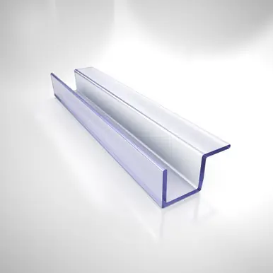 Dreamline 63017100-2438 JT037-10, Clear Return Panel Striker Vinyl, 96 in. Length, for 3/8 in. (10 mm.) Glass Shower Door Original