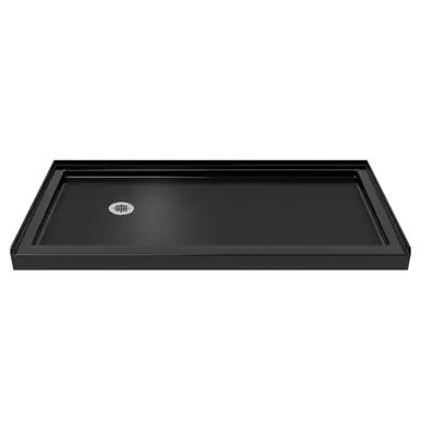 DreamLine DLT-1136601-88 SlimLine 36 in. D x 60 in. W x 2 3/4 in. H Left Drain Single Threshold Shower Base in Black Save Now
