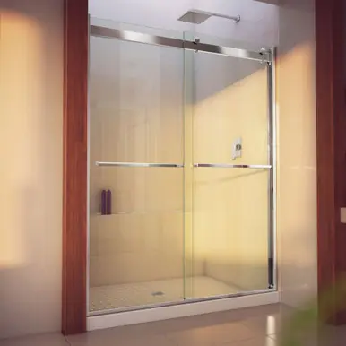 DreamLine SHDR-636076H-01 Essence-H 56-60 in. W x 76 in. H Semi-Frameless Bypass Shower Door in Chrome Limited Time