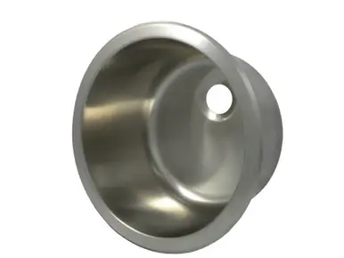 Opella 14127.046 12" Round Bar Sink - Brushed Stainless Steel - Undermount Or Drop-In Money Back Guarantee