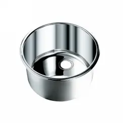 Opella 14107.045 10" Round Bar Sink - Polished Stainless Warranty Included