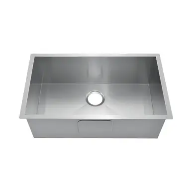 Trending Oakland 30" x 18" Fabricated Undermount Single Bowl Stainless Steel Kitchen Sink - KSH301810S