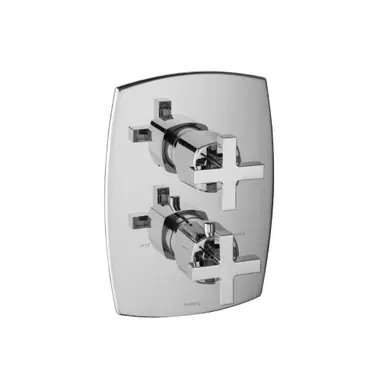 Markdown Flusso 240.4101CP 3/4" Thermostatic Shower Valve & Trim - 1 Output - Chrome