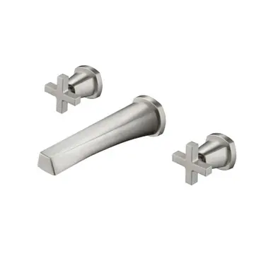 Flusso 240.2450TBN Trim For Two Handle Wall Mounted Tub Filler - Brushed Nickel Affordable