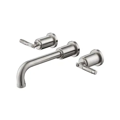 Exclusive Flusso 250.2450TBN Trim For Two Handle Wall Mounted Tub Filler - Brushed Nickel