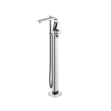 Price Drop Flusso 260.1165MB Freestanding Floor Mount Bathtub / Tub Filler With Hand Shower - Matte Black