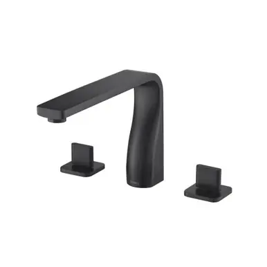 Flusso 260.2410MB 3 Hole Deck Mount Roman Tub Faucet - Matte Black Special Offer