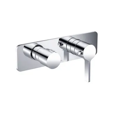 Flusso 260.2717CP 3/4" Horizontal Thermostatic Shower Valve & Trim - 2 Output - Chrome Price Cut