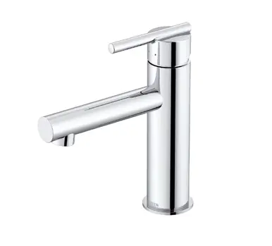 Worldwide Shipping Gerber D224458 Parma Single Handle Bathroom Faucet Straight Spout with Metal Touch-Down 1.2gpm - Chrome