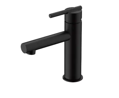 Hassle-Free Returns Gerber D224458BS Parma Single Handle Bathroom Faucet Straight Spout with Metal Touch-Down 1.2gpm - Satin Black