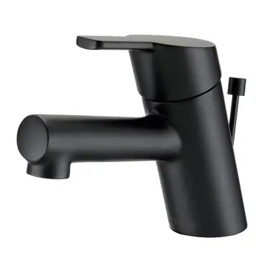 Gerber D224530BS Amalfi Single Handle Top Control Lavatory Faucet Single Hole w/ Metal Pop-Up Drain 1.2gpm - Satin Black Direct From Factory