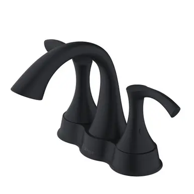 Gerber D301122BS Antioch Two Handle Centerset Lavatory Faucet w/ 50/50 Touch Down Drain 1.2gpm -Satin Black Original