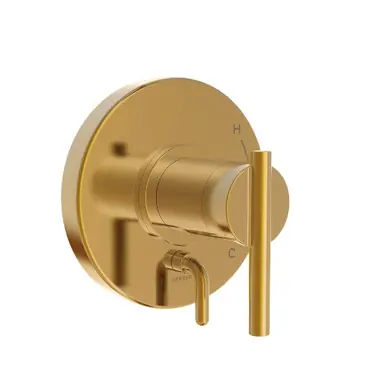 Budget Gerber D500458BBTC Parma Single Handle Pressure Balance Trim Kit & Treysta Cartridge for Valve Only w/ Diverter on Valve - Brushed Bronze