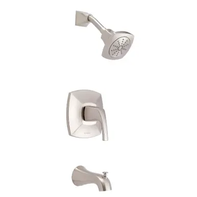 Low Price Gerber D501018BNTC Vaughn Single Handle Tub & Shower Faucet Trim Kit & Treysta Cartridge 1.75gpm - Brushed Nickel