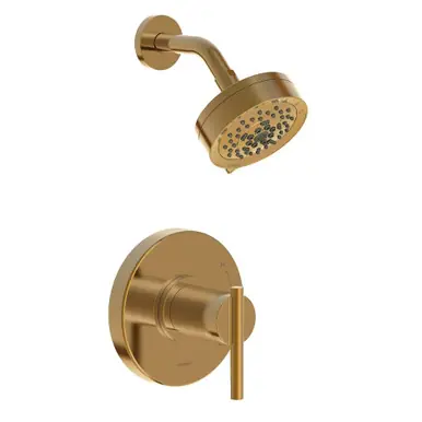 Gerber D511558BBTC Parma Single Handle Shower Only Trim Kit & Treysta Cartridge w/ 5 Function Showerhead 1.75gpm - Brushed Bronze Affordable