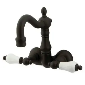 Kingston Brass 3-3/8" Wall Mount Clawfoot Tub Filler Faucet - Oil Rubbed Bronze CC1075T5 Latest