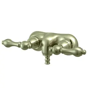 Discount Kingston Brass 3-3/8" Wall Mount Clawfoot Tub Filler Faucet - Satin Nickel CC41T8