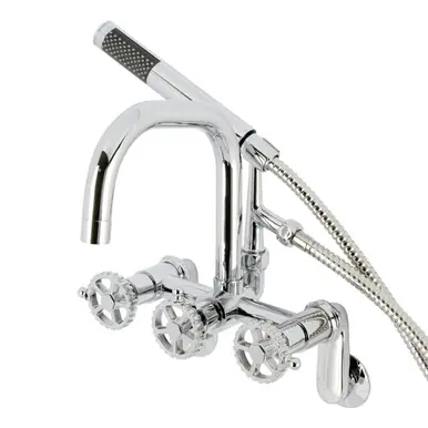 Exclusive Offer Kingston Brass AE8451CG Fuller Wall Mount Clawfoot Tub Faucet, - Polished Chrome