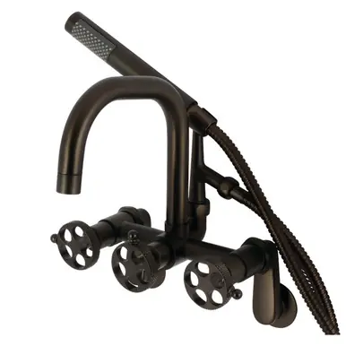 Kingston Brass AE8455RKX Webb Wall Mount Clawfoot Tub Faucet, - Oil Rubbed Bronze Don’t Miss Out