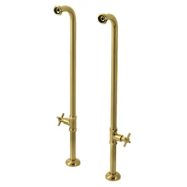 Kingston Brass AE810S7DX Concord Freestanding Tub Supply Line, Brushed Brass Buy Online