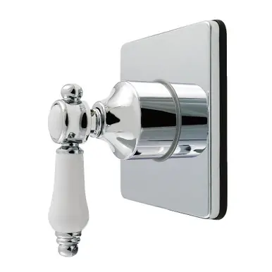Kingston Brass Bel-Air Single-Handle Six-Way Diverter Valve with Square Trim Kit, Polished Chrome - KS4041BPL Discount