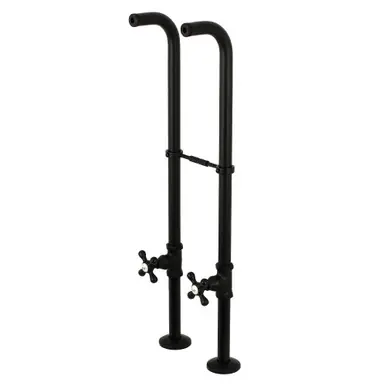 Kingston Brass CC266S0AX Freestanding Supply Line Package, Matte Black Viral