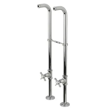 Markdown Kingston Brass CC266S1BEX Freestanding Supply Line Package, Polished Chrome