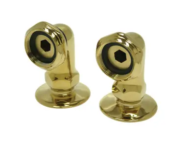 Kingston Brass CC2RS2 2" Deck Mount Risers For Clawfoot Tub Faucet - Polished Brass Budget