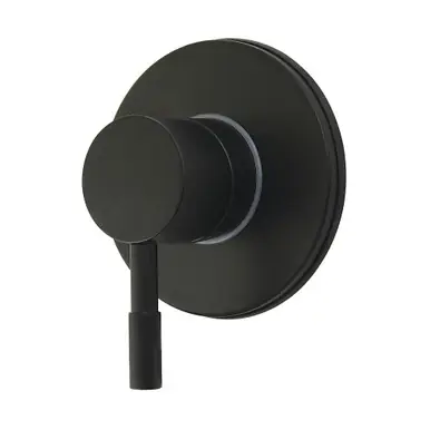 Super Sale Kingston Brass Concord Single-Handle Six-Way Diverter Valve with Round Trim Kit, Matte Black - KS4030DL