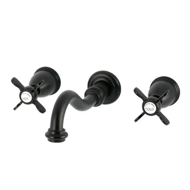 Kingston Brass Essex Two-Handle Wall Mount Roman Tub Faucet, Matte Black - KS3020BEX Genuine