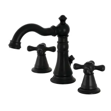 Best Seller Kingston Brass Fauceture FSC1970AAX American Classic 8 in. Widespread Two Handle Bathroom Faucet, Matte Black