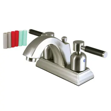 Place Order Kingston Brass Fauceture FSC4648DKL 4 in. Centerset Bathroom Faucet, Brushed Nickel