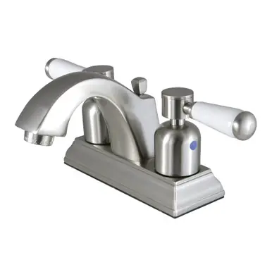 Discount Kingston Brass Fauceture FSC4648DPL 4 in. Centerset Bathroom Faucet, Brushed Nickel