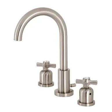 Genuine Kingston Brass Fauceture FSC8928ZX Millennium Widespread Two Handle Bathroom Faucet, Brushed Nickel