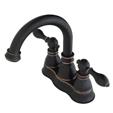 Kingston Brass Fauceture FSC1616ACL 4 in. Centerset Bathroom Faucet, Naples Bronze Trending