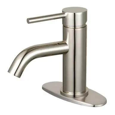 Save Now Kingston Brass Fauceture LSF8228DL Concord Single-Handle Bathroom Faucet with Push Pop-Up, Brushed Nickel