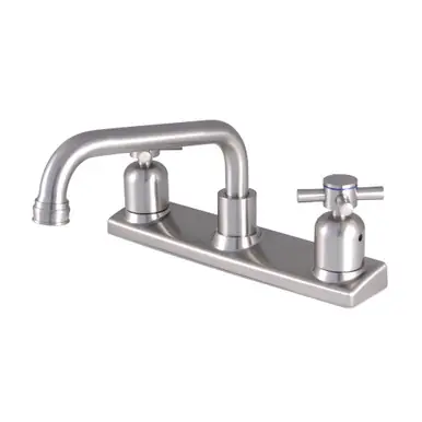 Free Returns Kingston Brass FB2138DX Concord 8-Inch Centerset Kitchen Faucet, Brushed Nickel
