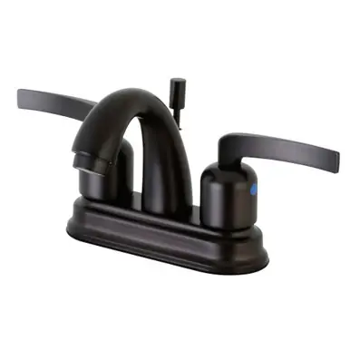 Affordable Kingston Brass FB5615EFL 4 in. Centerset Bathroom Faucet, Oil Rubbed Bronze