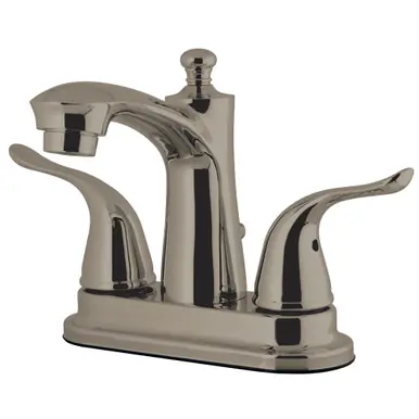 Kingston Brass FB7628YL 4 in. Centerset Bathroom Faucet, Brushed Nickel Luxury