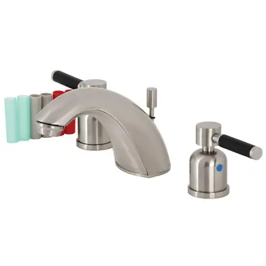 Buy Direct Kingston Brass FB8958DKL Kaiser Widespread Bathroom Faucet, Brushed Nickel