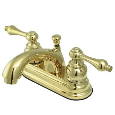 Special Discount Kingston Brass GKB2602AL 4 in. Centerset Bathroom Faucet, Polished Brass