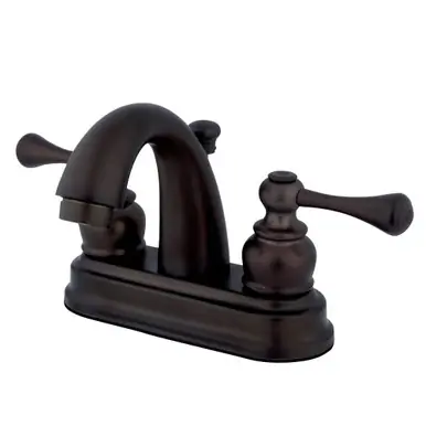 Limited Time Kingston Brass GKB5615BL 4 in. Centerset Bathroom Faucet, Oil Rubbed Bronze