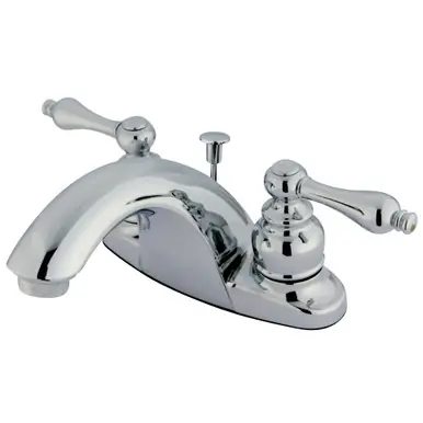 Kingston Brass GKB7641AL 4 in. Centerset Bathroom Faucet, Polished Chrome Buy Direct