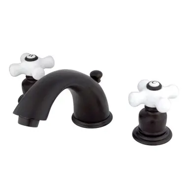 Kingston Brass GKB965PX Widespread Two Handle Bathroom Faucet, Oil Rubbed Bronze Exclusive