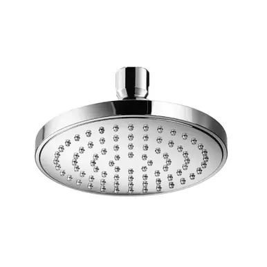 Warranty Included Flusso 200.6130CP Single Function ABS Showerhead - Chrome