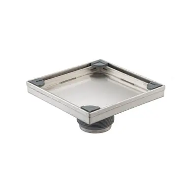 Trending Flusso 6" Tile Insert Floor Drain with 2" Outlet in Brushed Nickel PVD - 10.SQD.0606BN