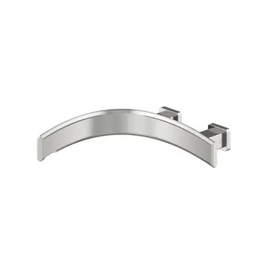 Flusso CU.1004LMB Wall Mount Tub Spout - Left Facing Curvature - Matte Black Same Day Shipping