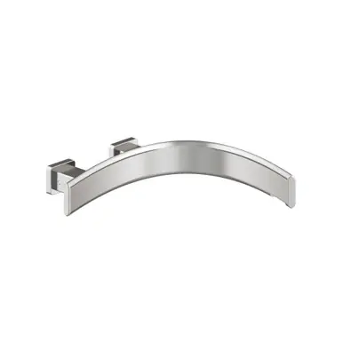 Place Order Flusso CU.1004RMB Wall Mount Tub Spout - Right Facing Curvature - Matte Black